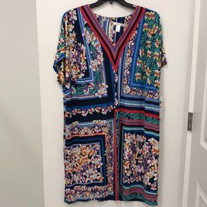 NWT London Times Woman  Short sleeve dress 3X